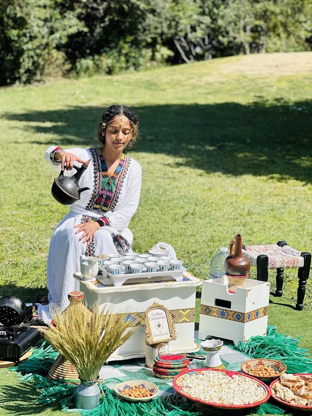 Ethiopian coffee ceremony
